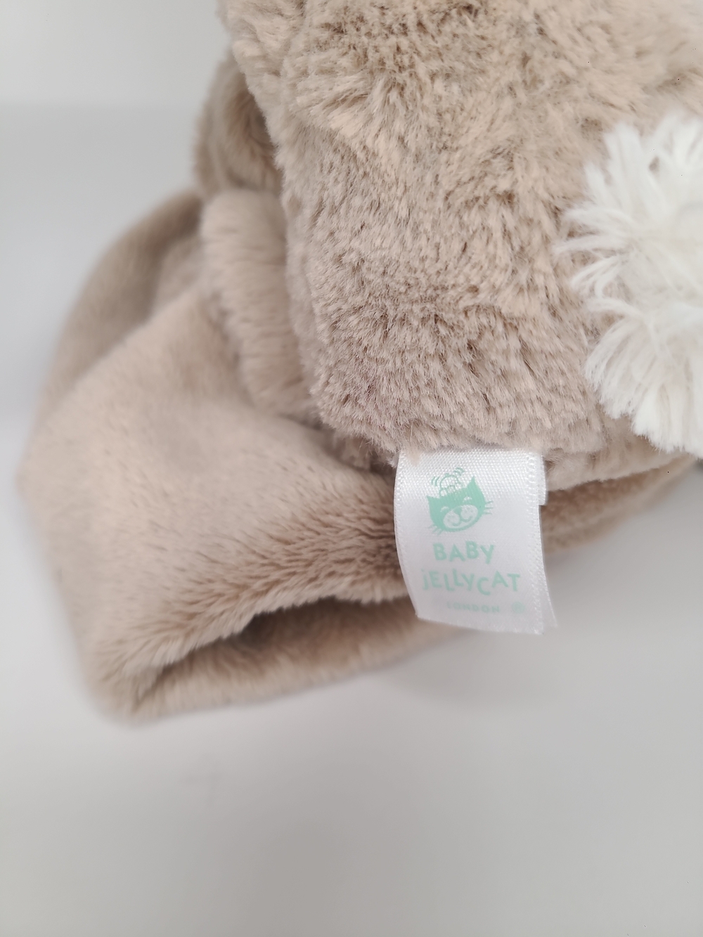 Jellycat London Brown Bashful Bunny Rabbit Security Blanket Plush Lovey - Picture 7 of 10